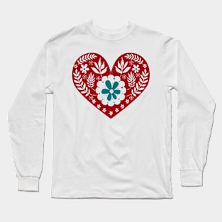 Scandinaviam Heart Long Sleeve T-Shirt